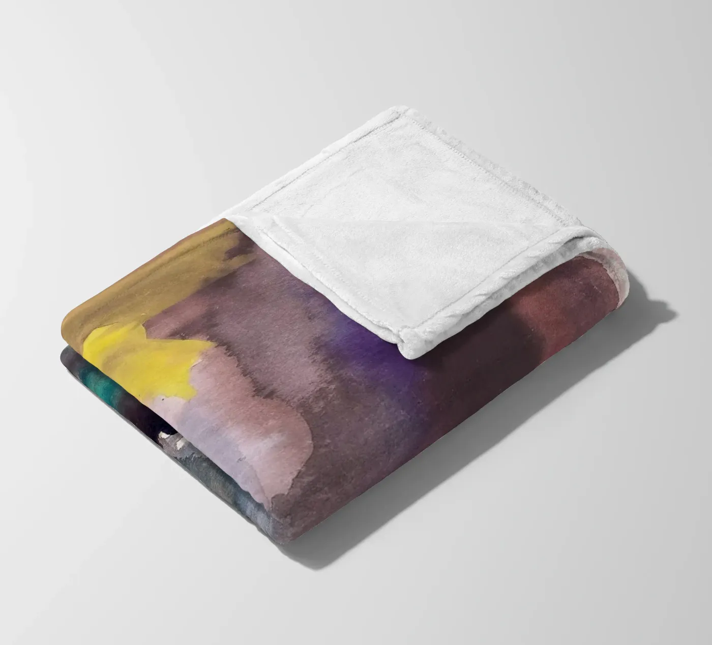 stream foliage fleece blanket by Histrol