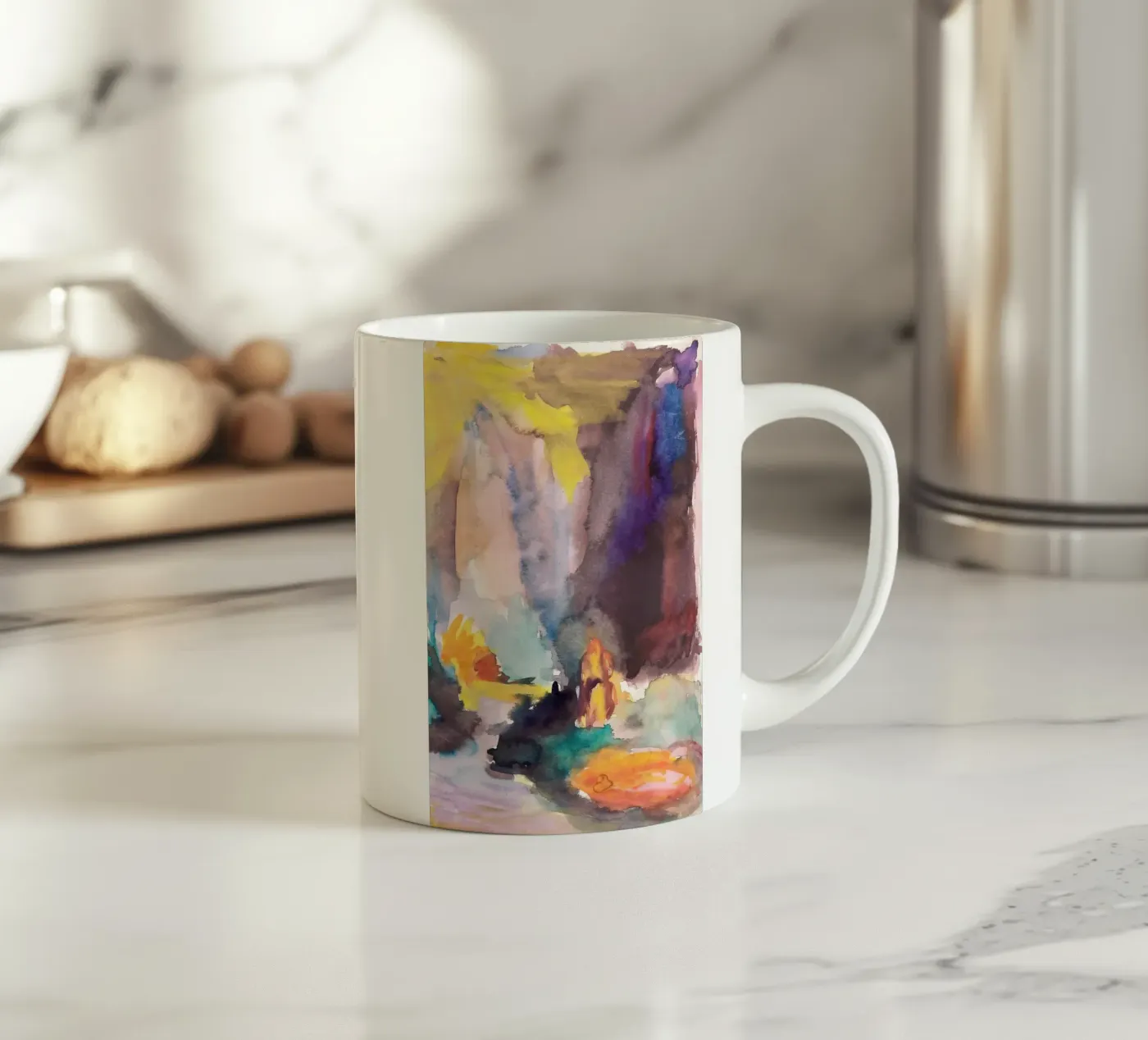 stream foliage ceramic mug by Histrol