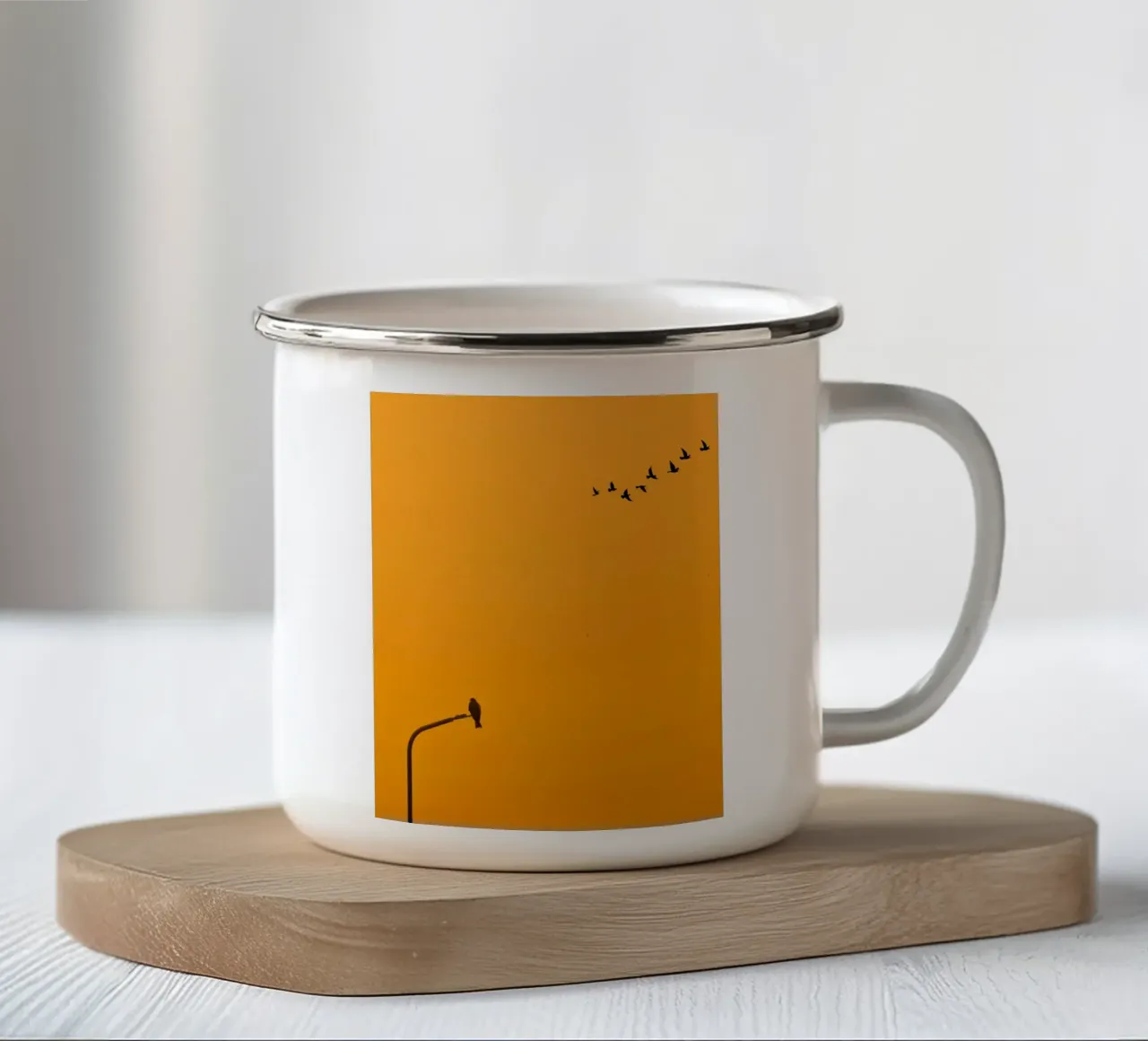 tranquility nature minimalism tazza in smalto da prindy