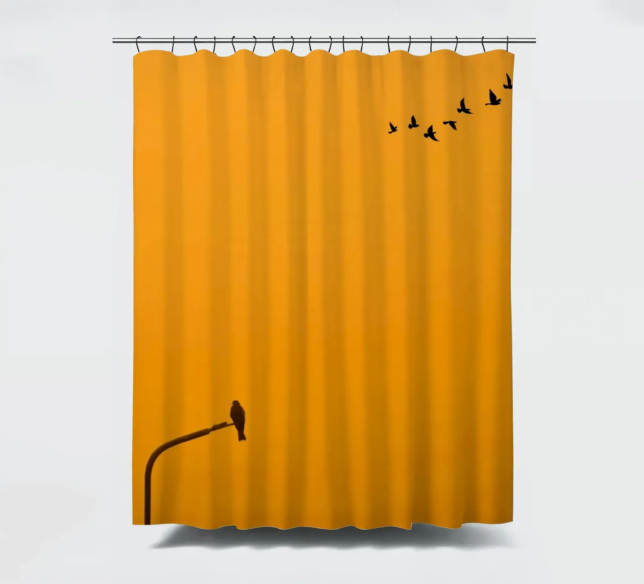 tranquility nature minimalism shower curtain by prindy