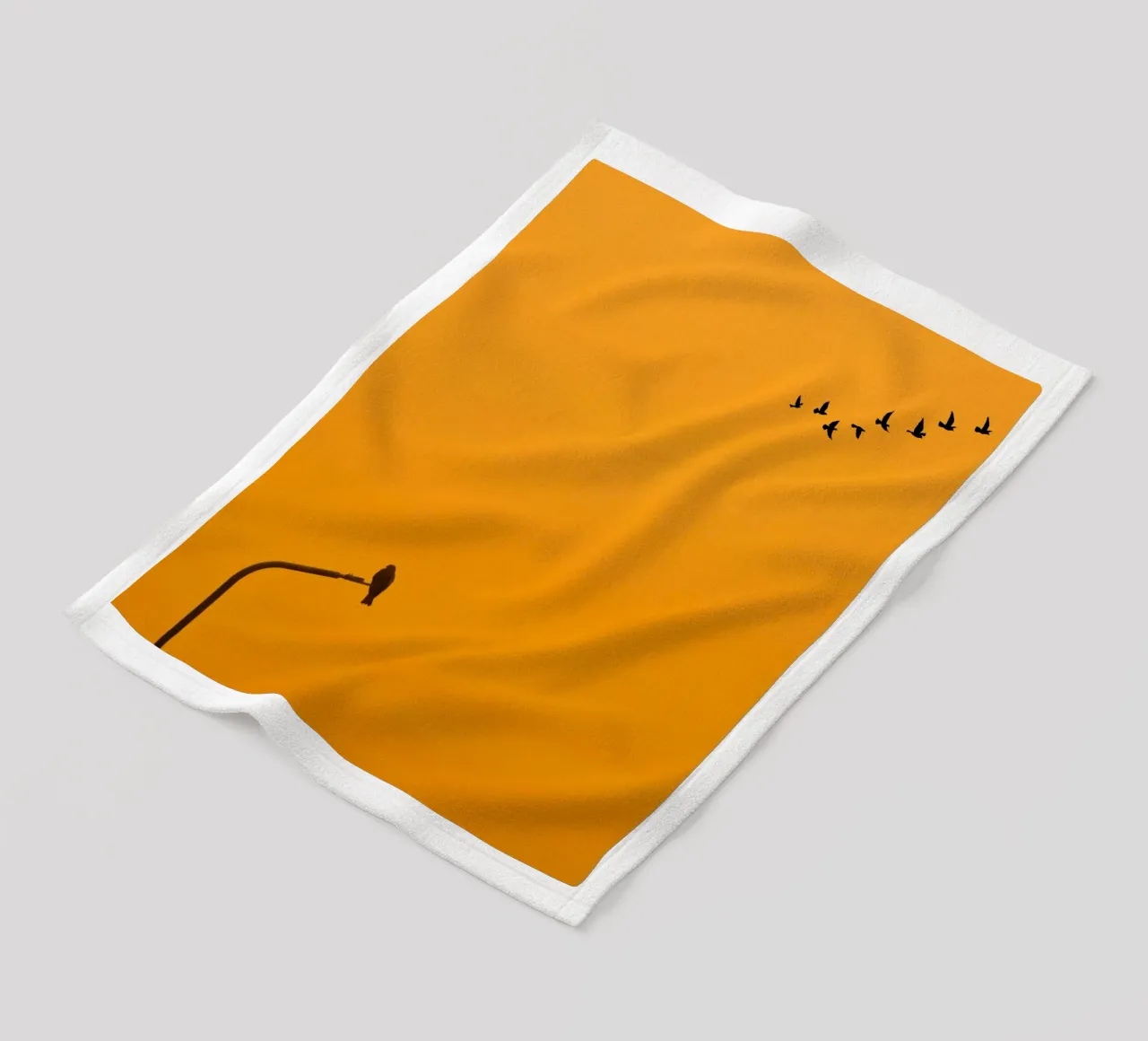 tranquility nature minimalism fleece blanket by prindy