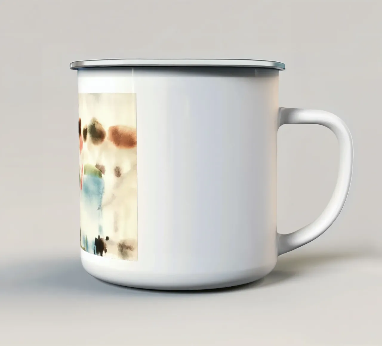 water trees bushes tazza in smalto da Histrol