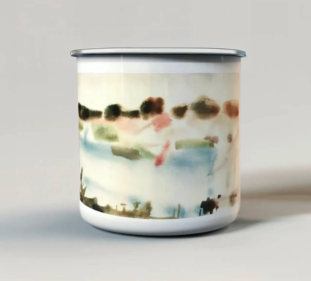 water trees bushes tazza in smalto da Histrol