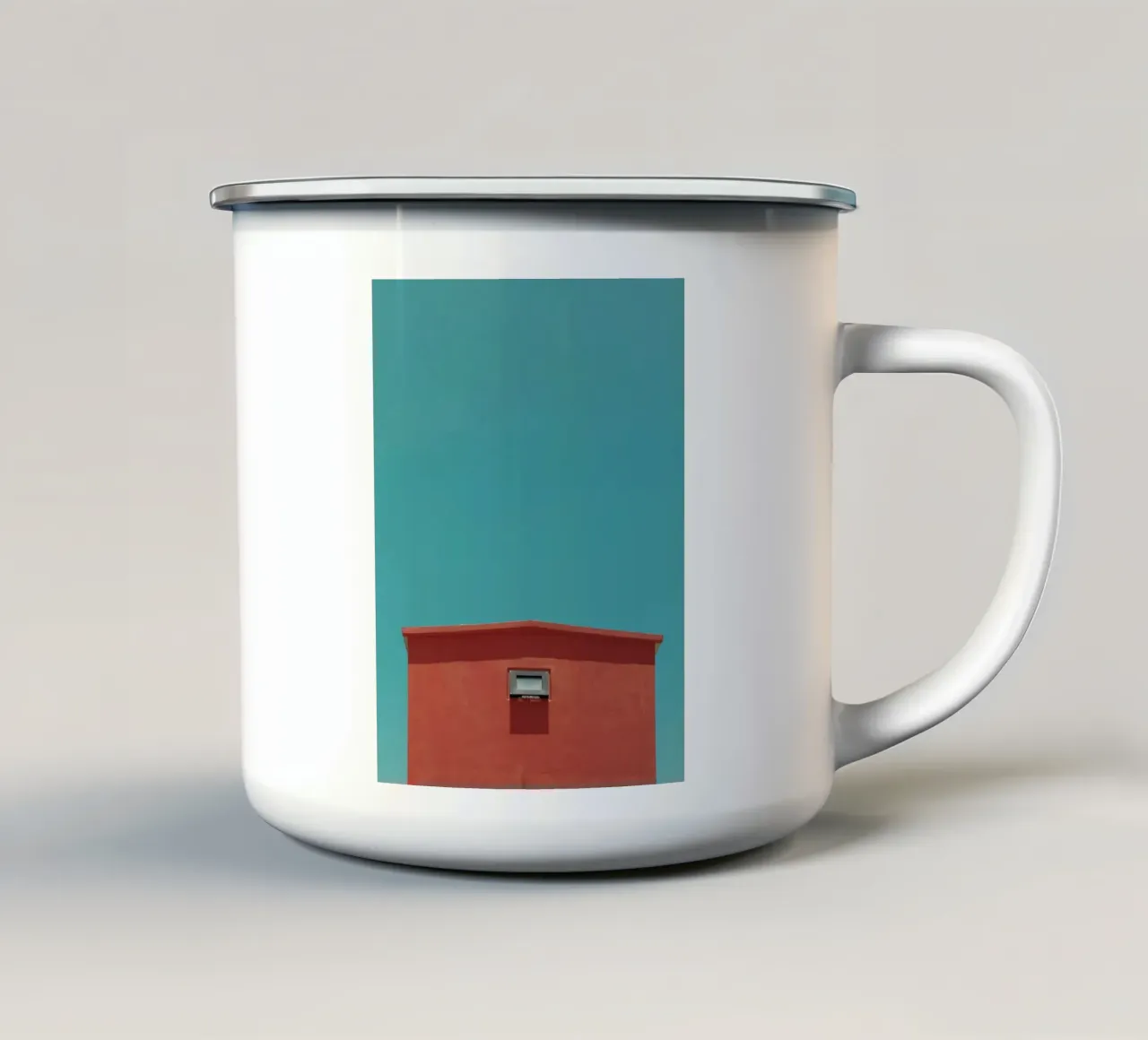 minimal architecture aerial tazza in smalto da prindy