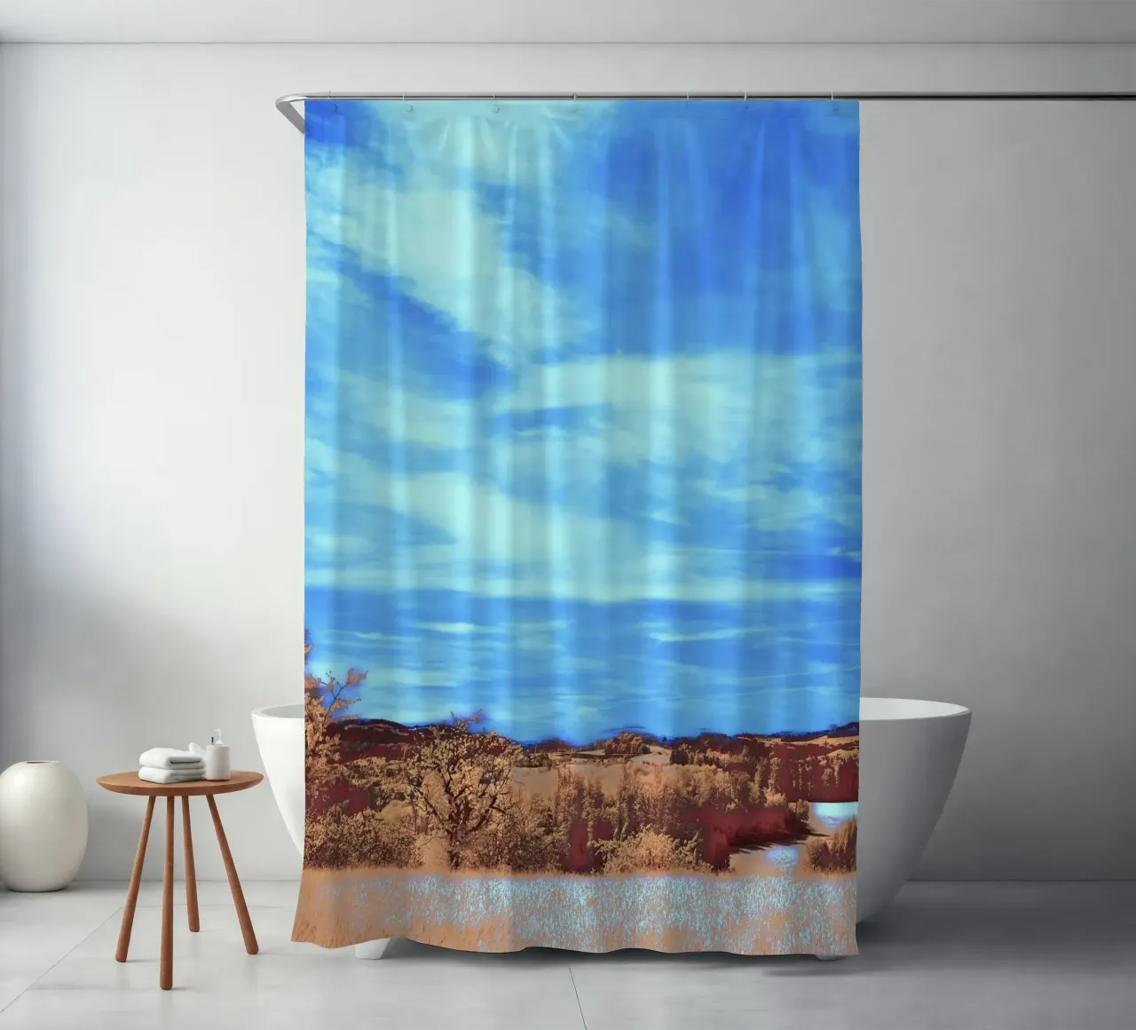 meadow grass river tenda da doccia da prindy