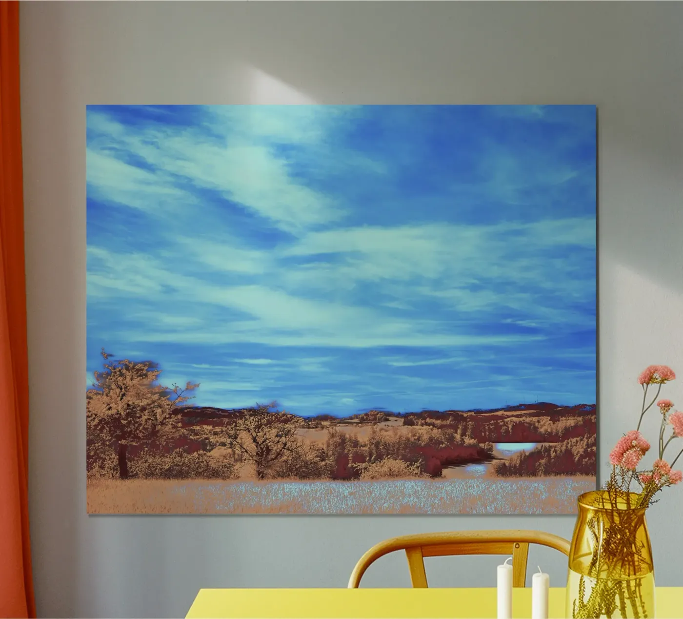 meadow grass river poster da prindy