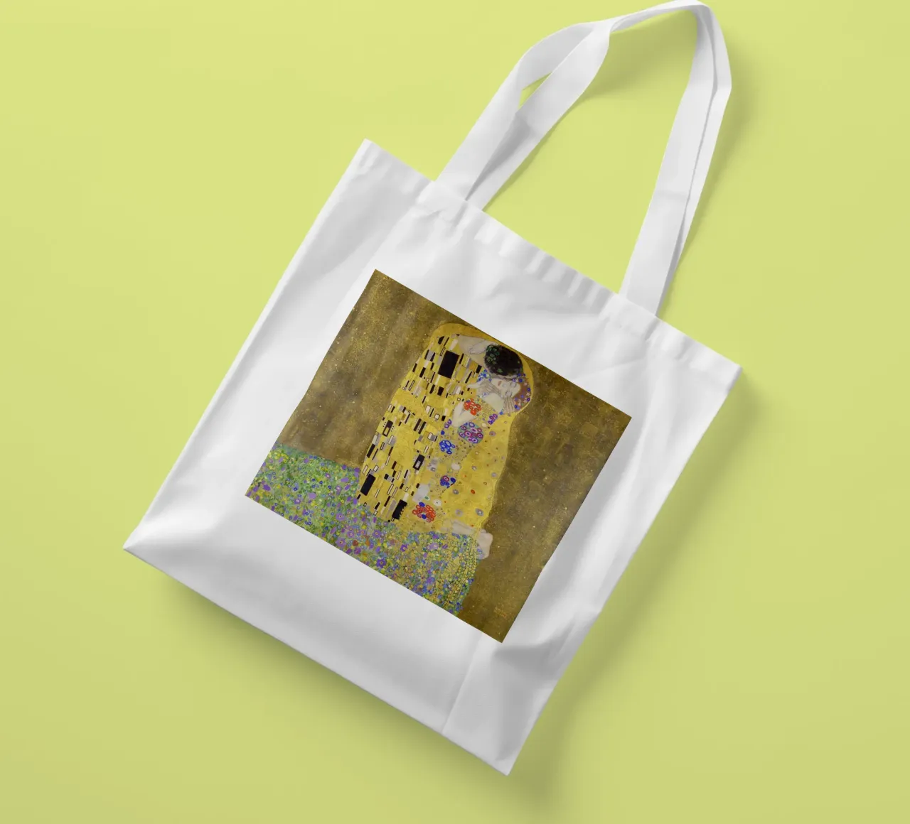 The Kiss (1907-1908) by Gustav Klimt tote bag by Art History