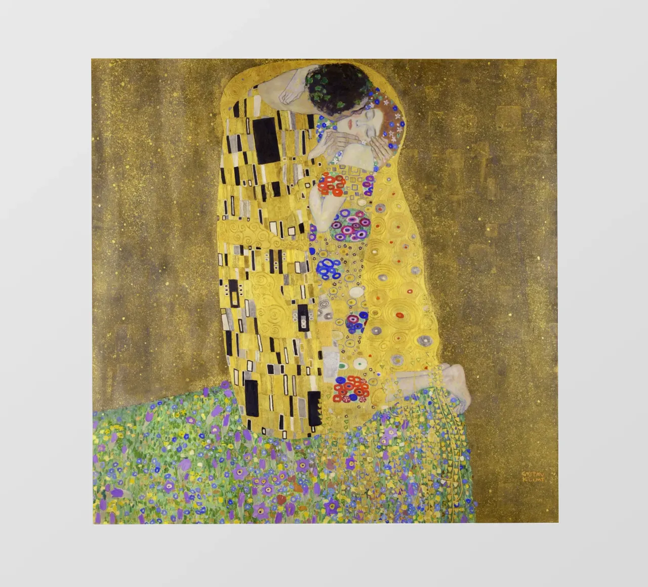 Il bacio (1907-1908) di Gustav Klimt telo in pvc da Art History