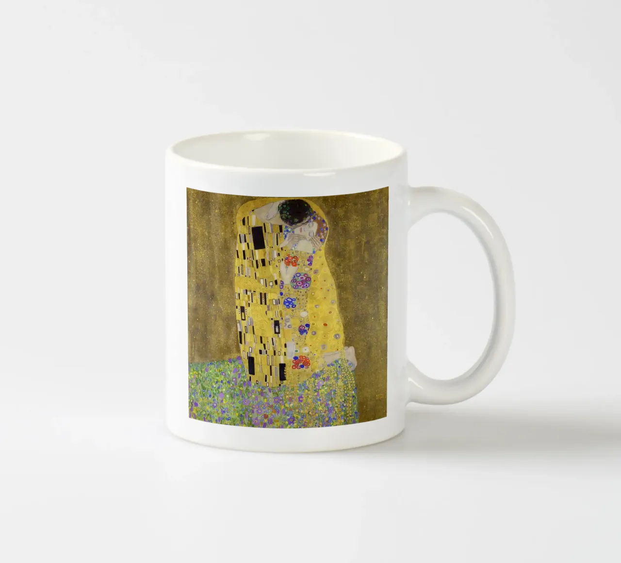 Il bacio (1907-1908) di Gustav Klimt tazza in ceramica da Art History