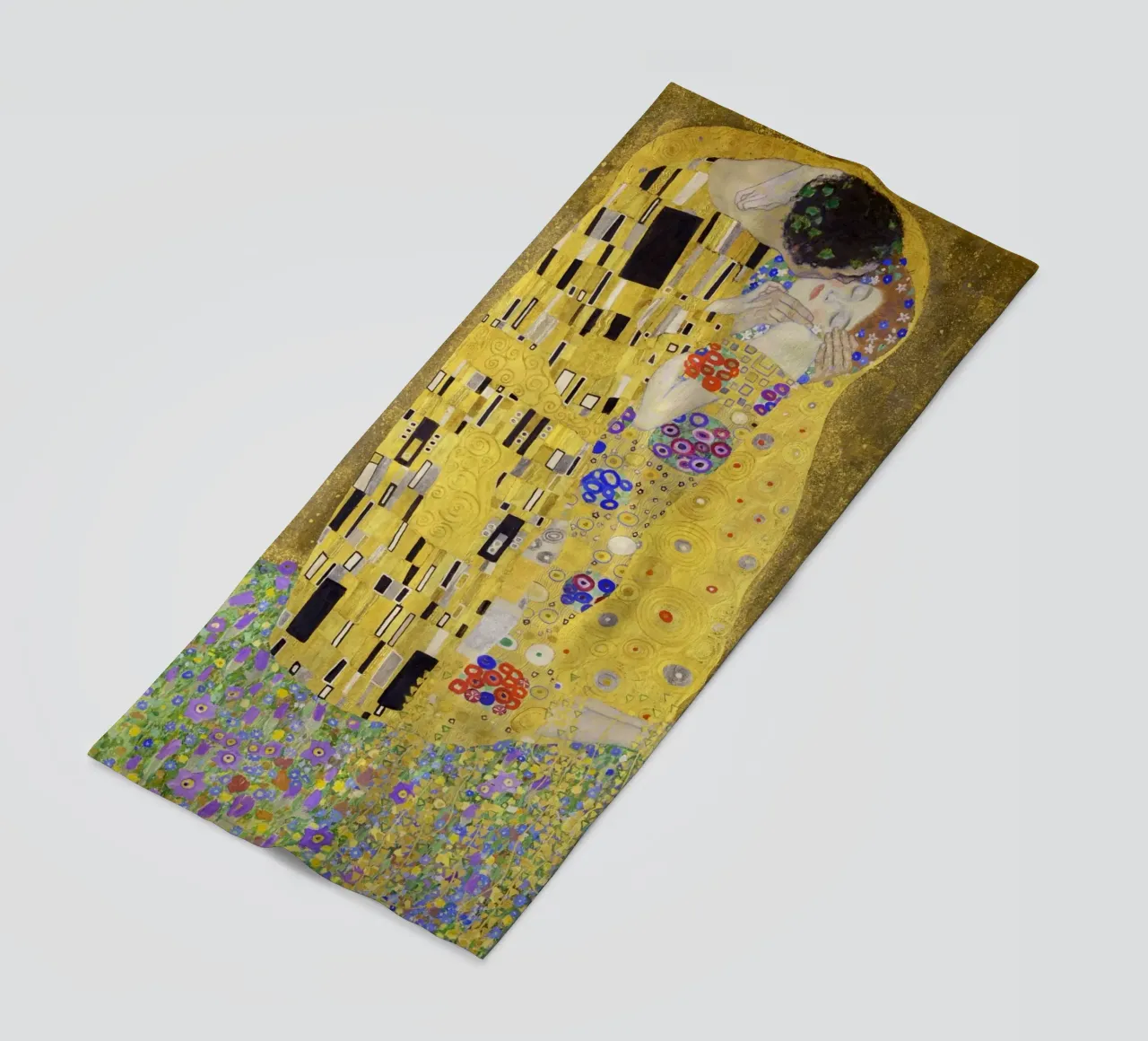 Il bacio (1907-1908) di Gustav Klimt telo mare da Art History
