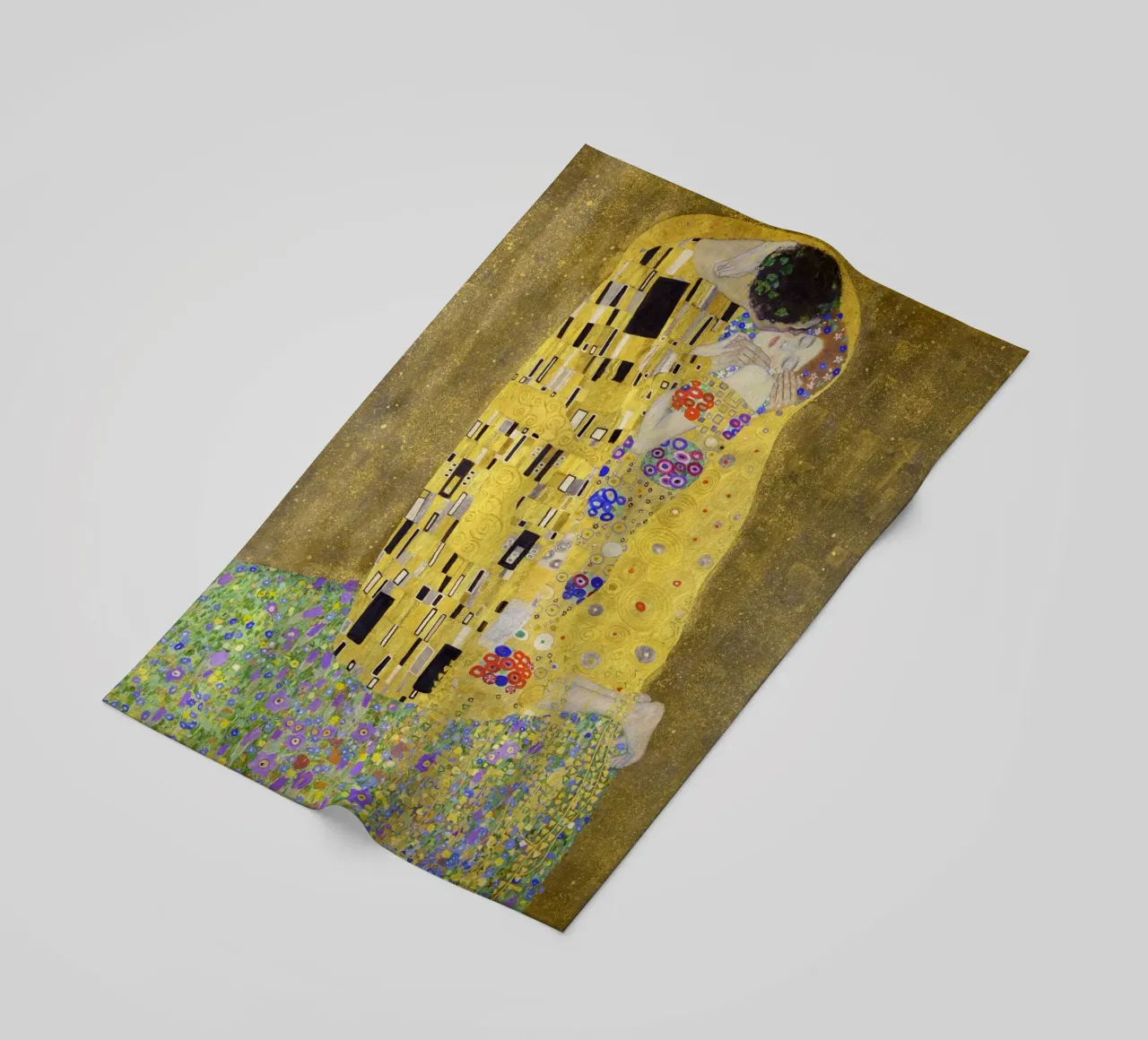Il bacio (1907-1908) di Gustav Klimt telo mare da Art History