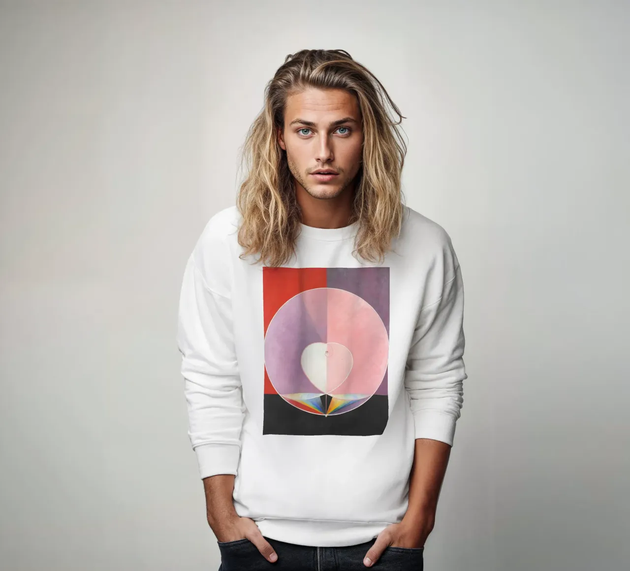 Colombe n. 2 (1915) di Hilma af Klint felpa da Venus Art