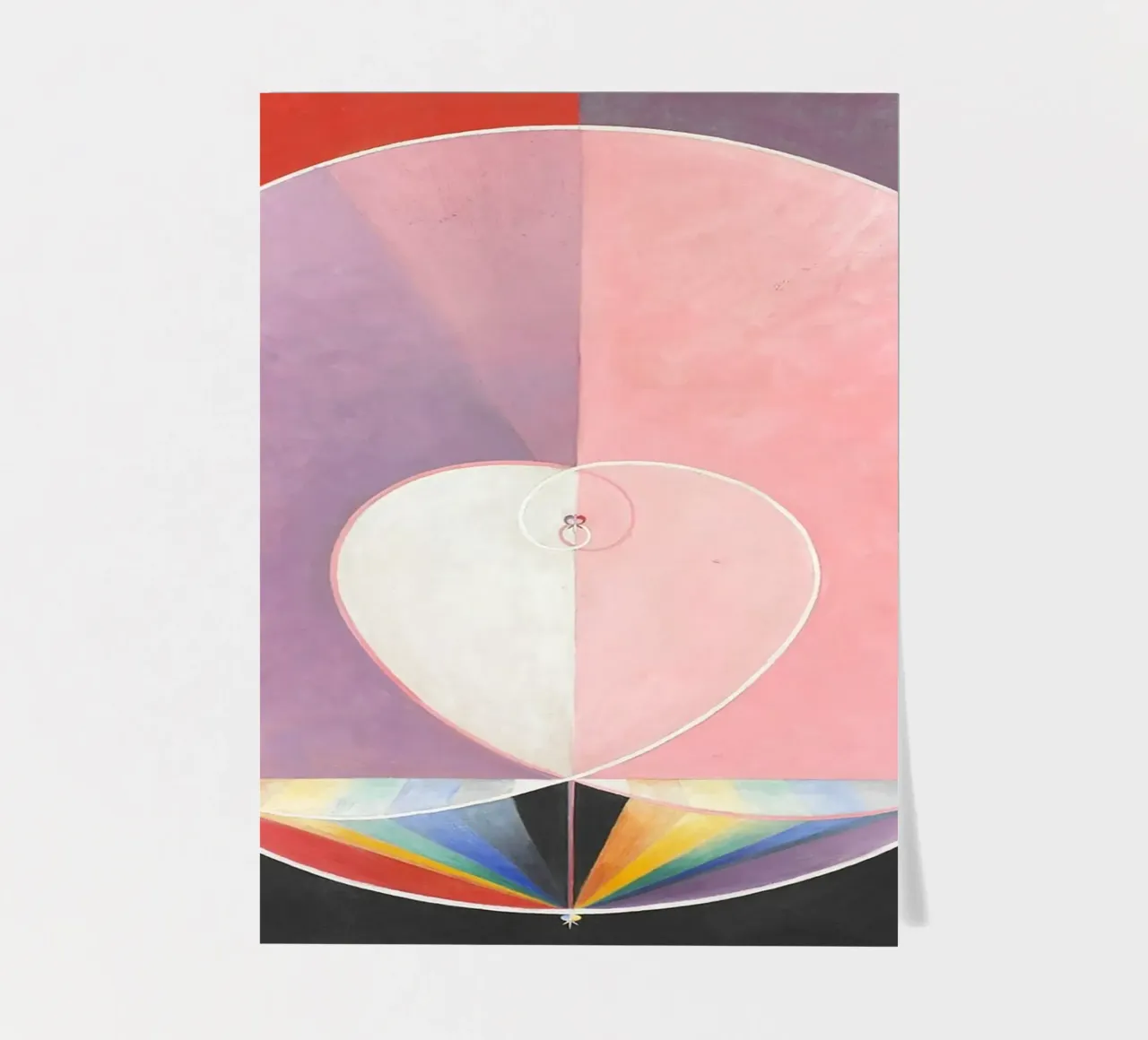 Doves No. 2 (1915) by Hilma af Klint sticker sheet by Venus Art