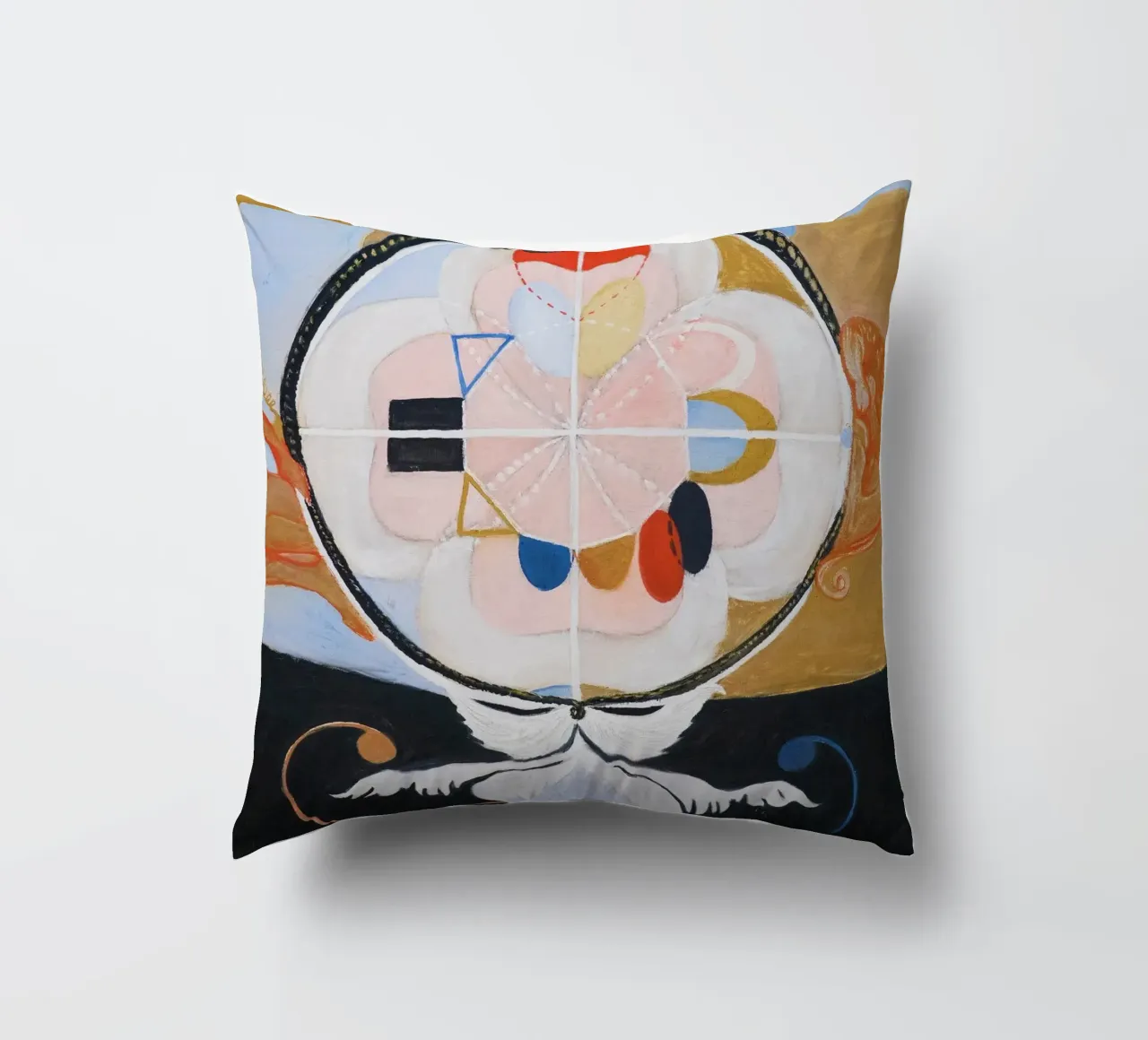 Evoluzione, n. 13, Gruppo VI (1908) di Hilma af Klint cuscino da Venus Art