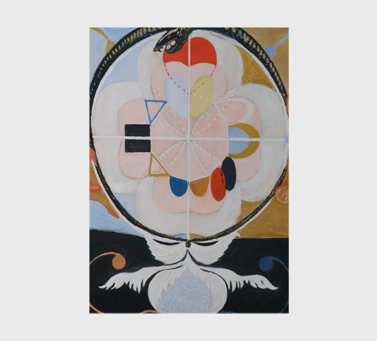 Evolution, No. 13, Group VI (1908) by Hilma af Klint notebook by Venus Art