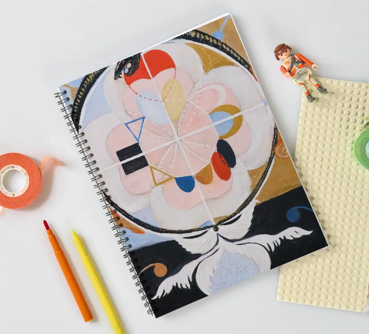 Evolution, n° 13, groupe VI (1908) par Hilma af Klint carnet à spirale de Venus Art