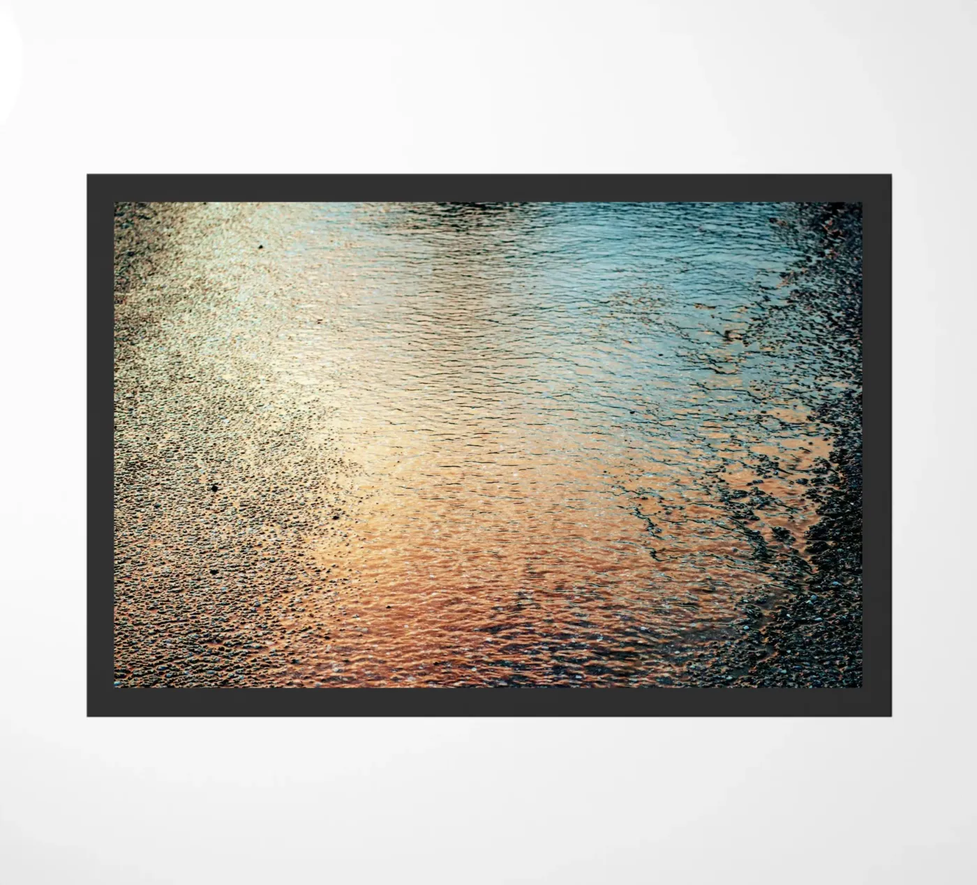 reflection sunset ripples Fußmatte von twillight