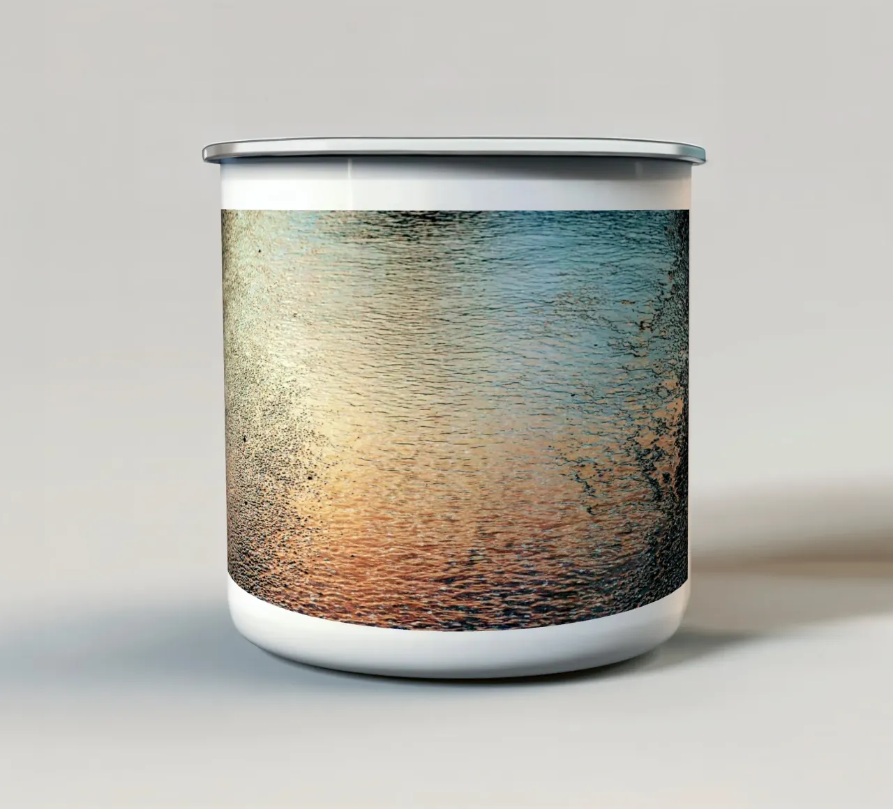 reflection sunset ripples tazza in smalto da twillight