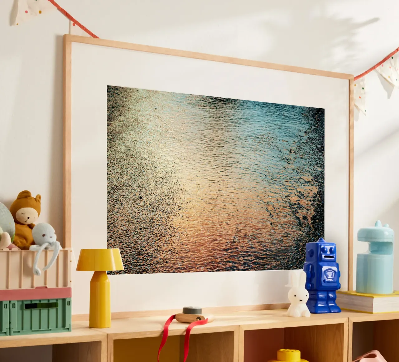 reflection sunset ripples poster da twillight