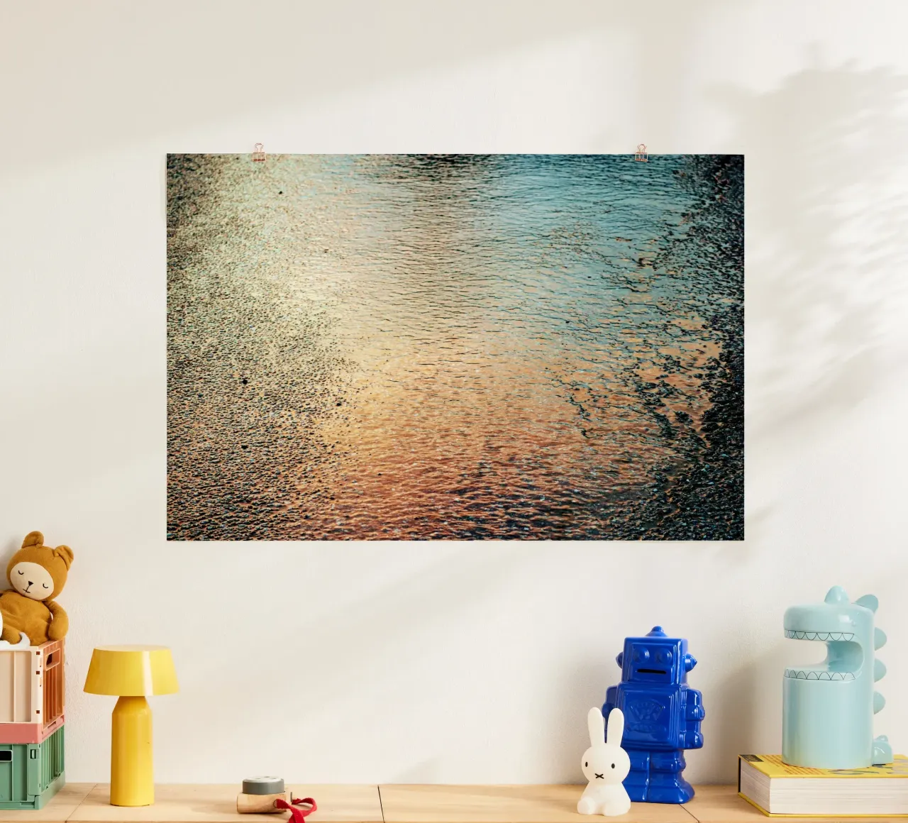 reflection sunset ripples poster da twillight