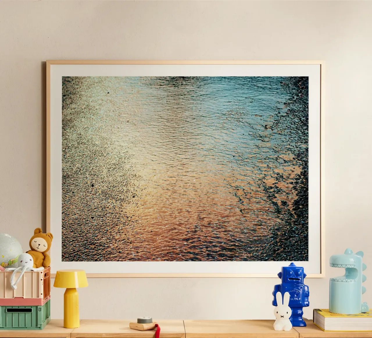 reflection sunset ripples poster da twillight