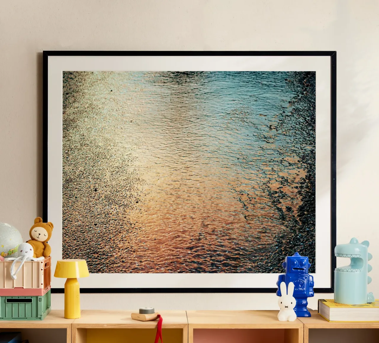reflection sunset ripples poster da twillight