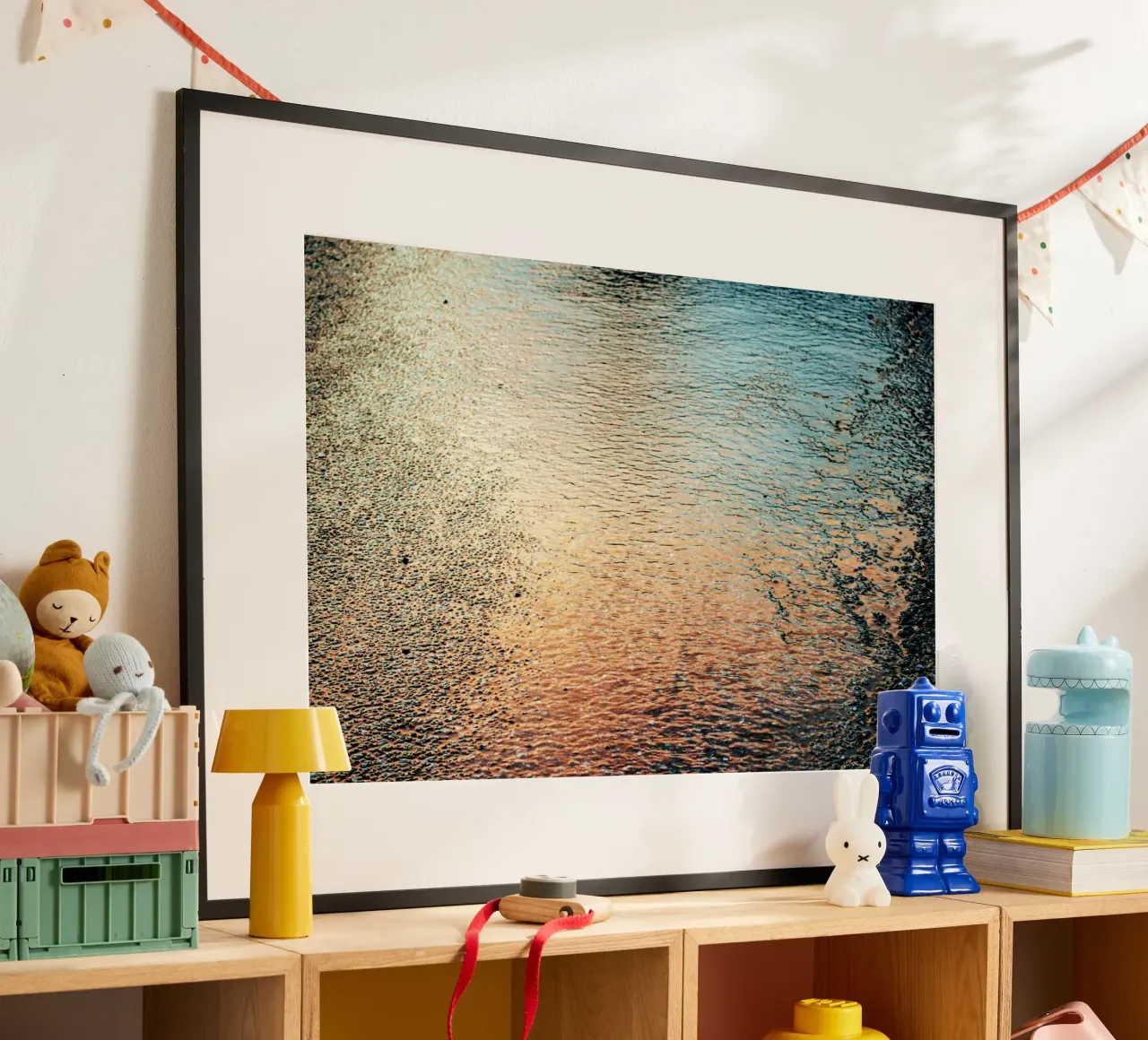 reflection sunset ripples poster da twillight