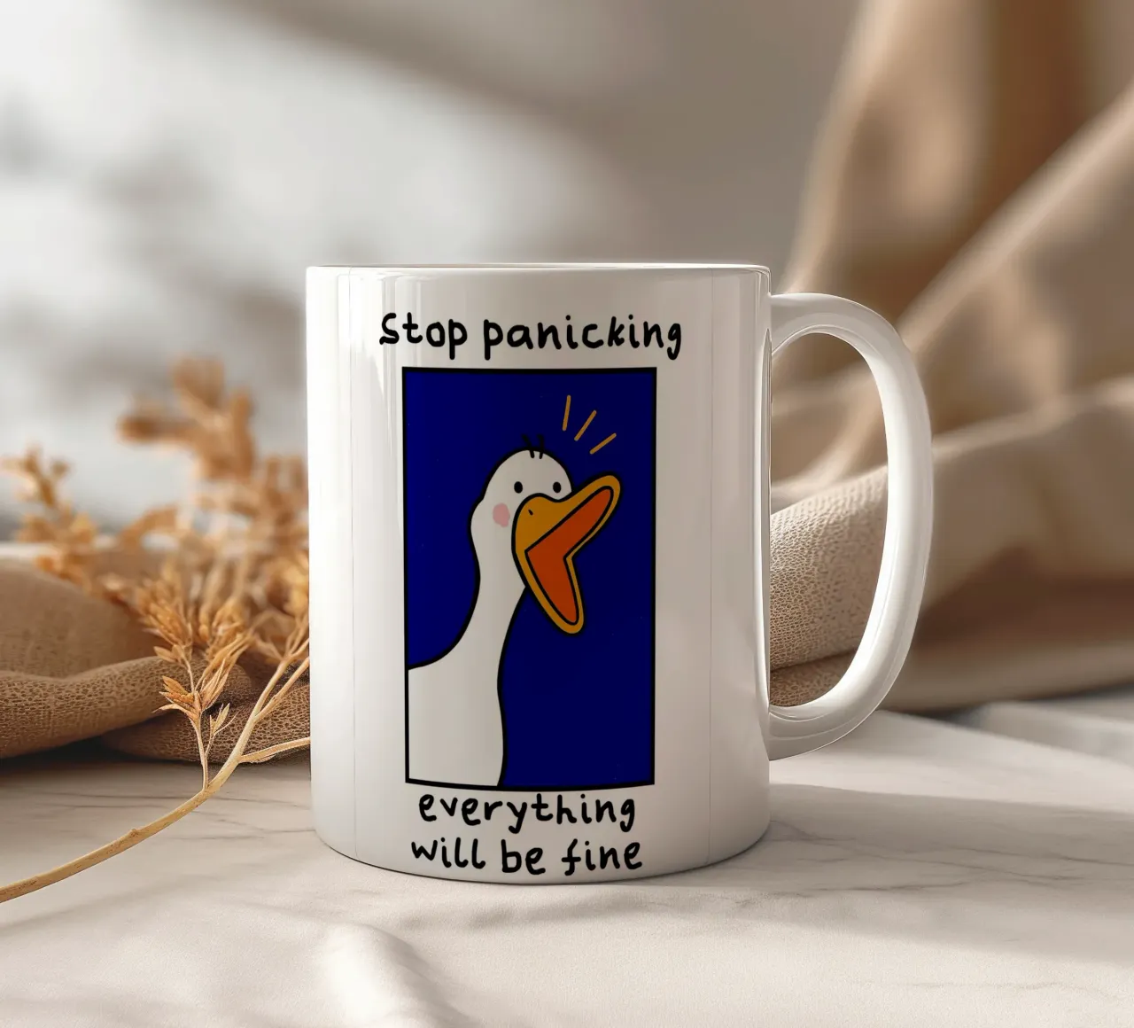 everything will be fine tazza in ceramica da ramosashop