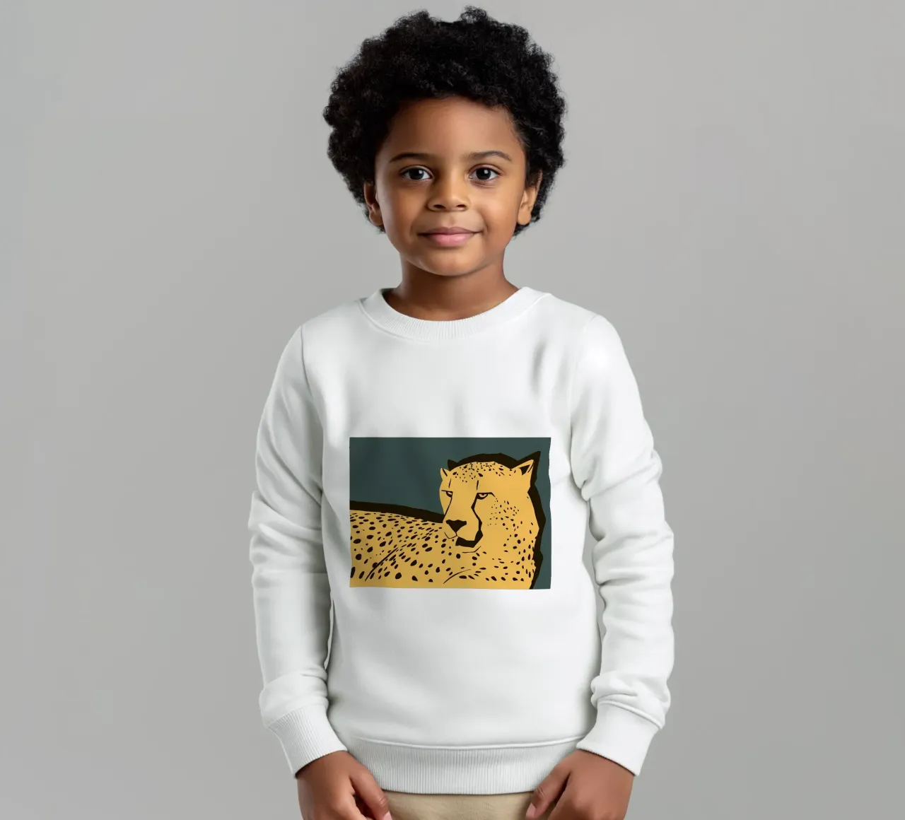 Ghepardo carino felpa bambino da sharemantes