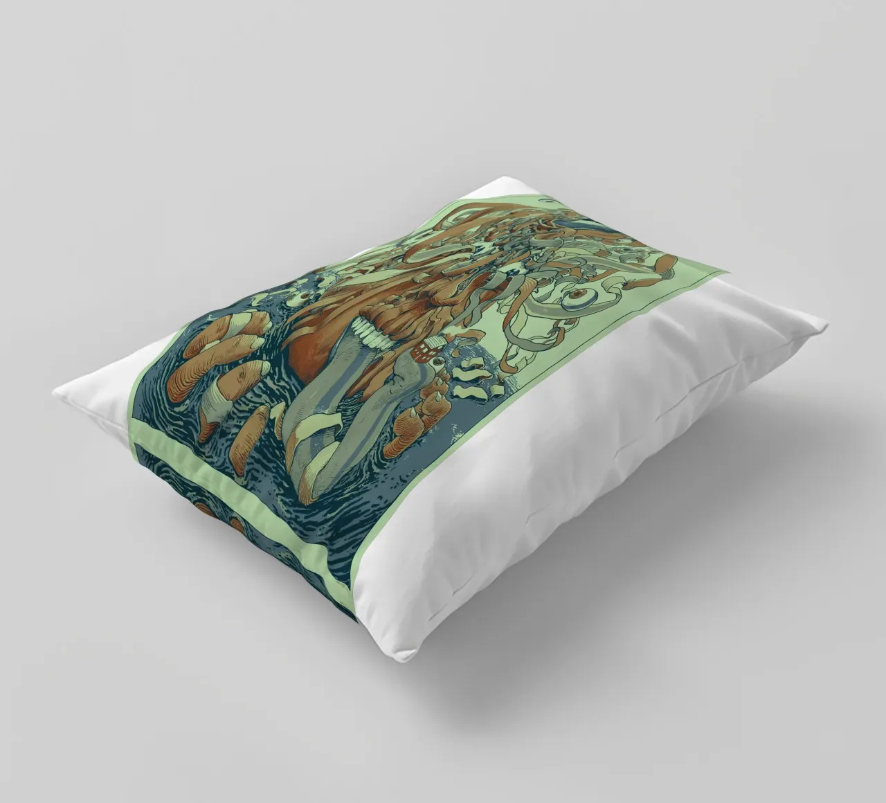 unravelling of pup the band 2022 decorative cushion by martina