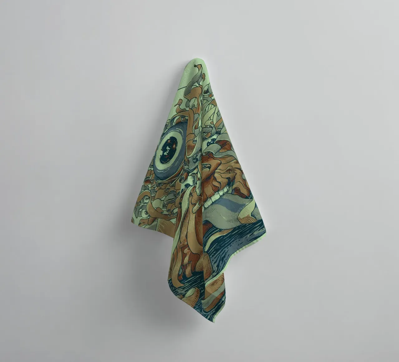 unravelling of pup the band 2022 towel by martina