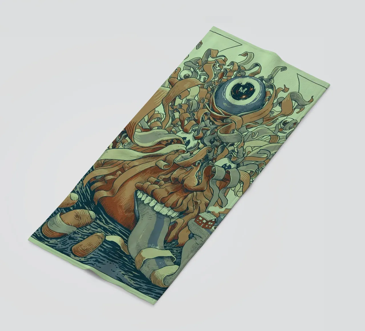 unravelling of pup the band 2022 beach towel by martina