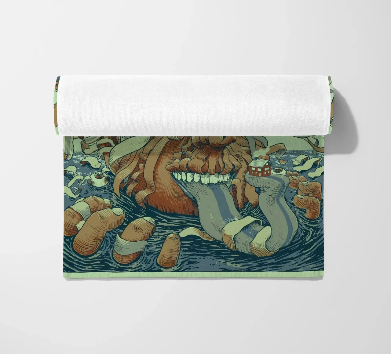 unravelling of pup the band 2022 beach towel by martina