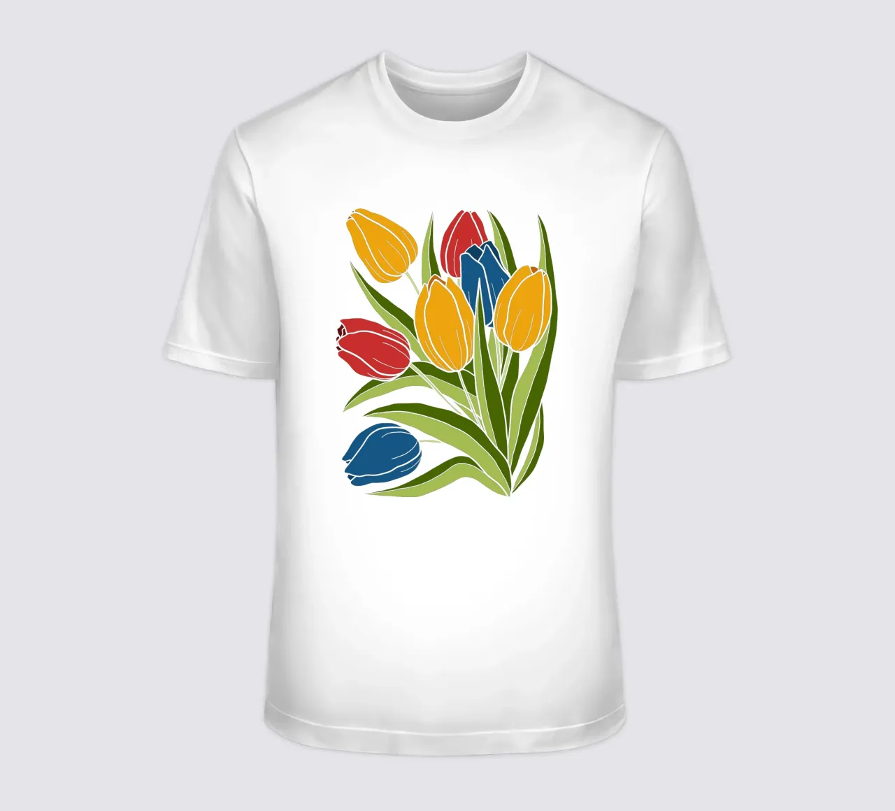 Pop tulips t-shirt da TijanaArtStudio88