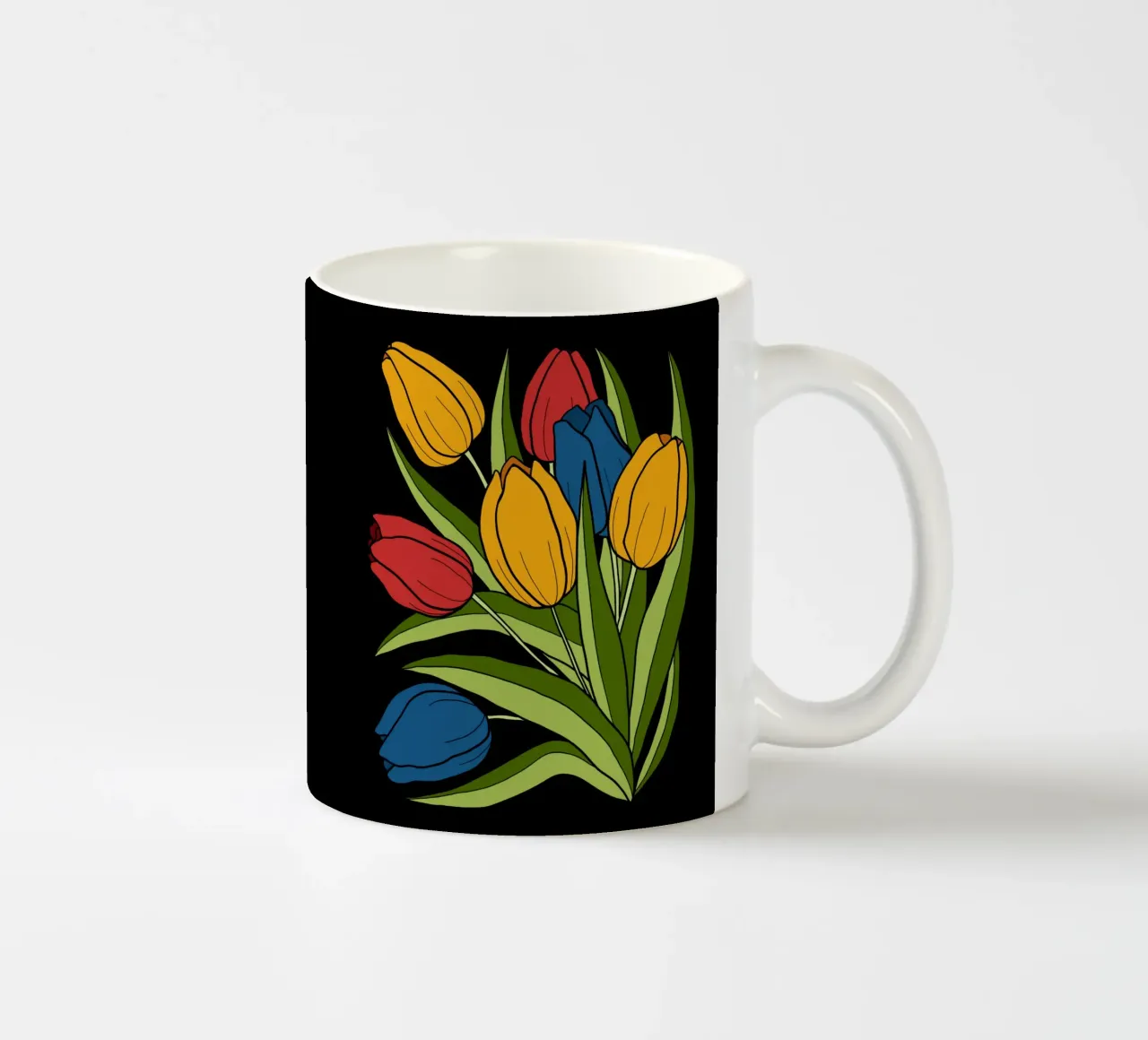 Pop tulips tazza in ceramica da TijanaArtStudio88