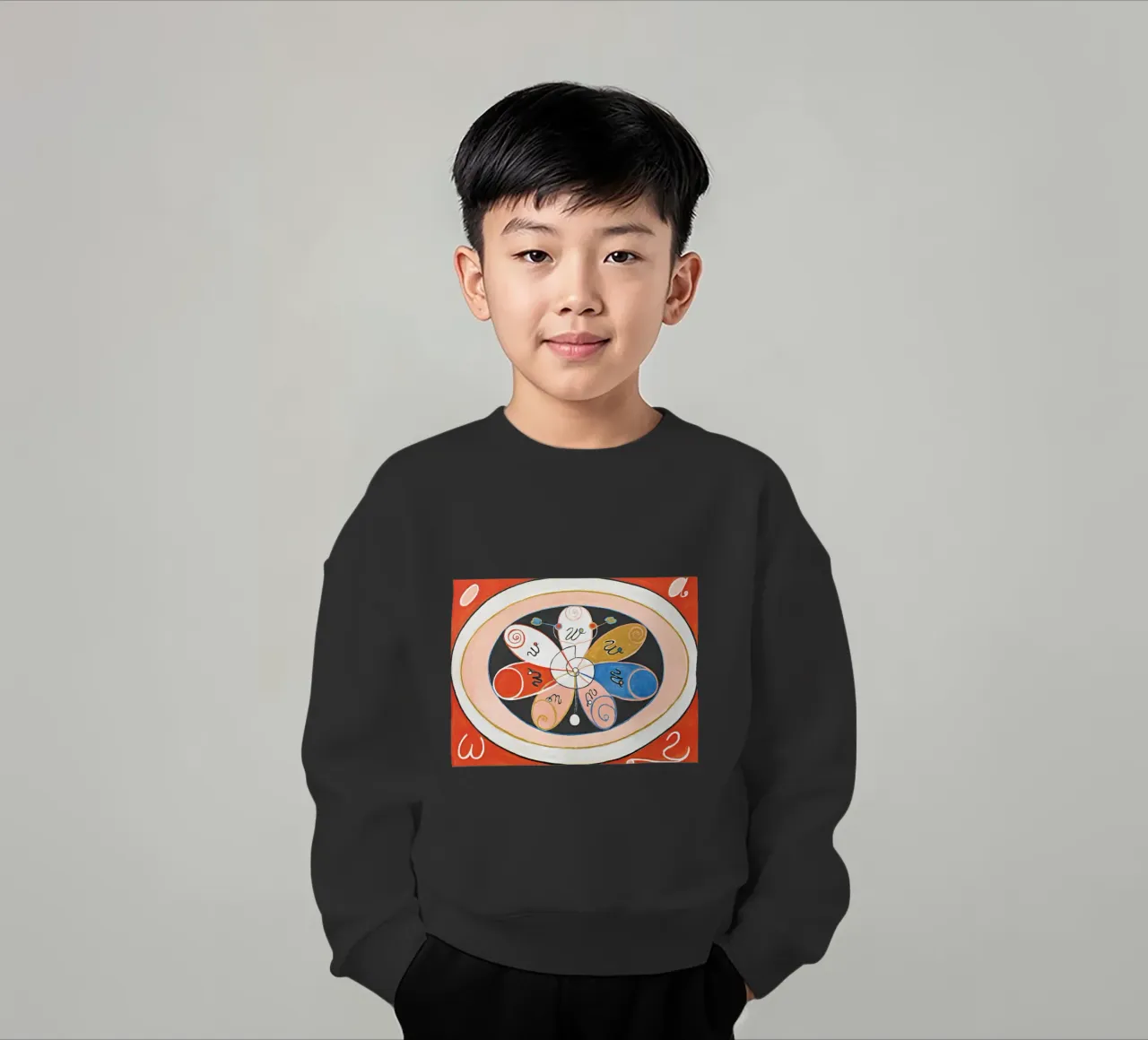 Evoluzione n. 15, Hilma af Klint felpa bambino da Venus Art