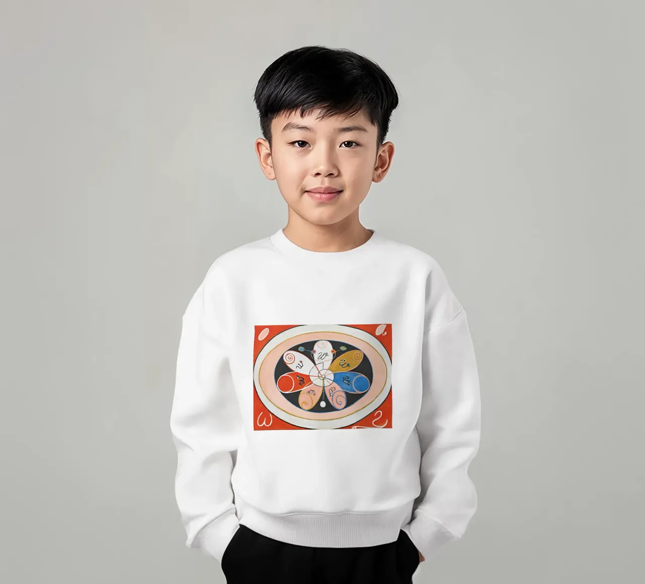 Evoluzione n. 15, Hilma af Klint felpa bambino da Venus Art