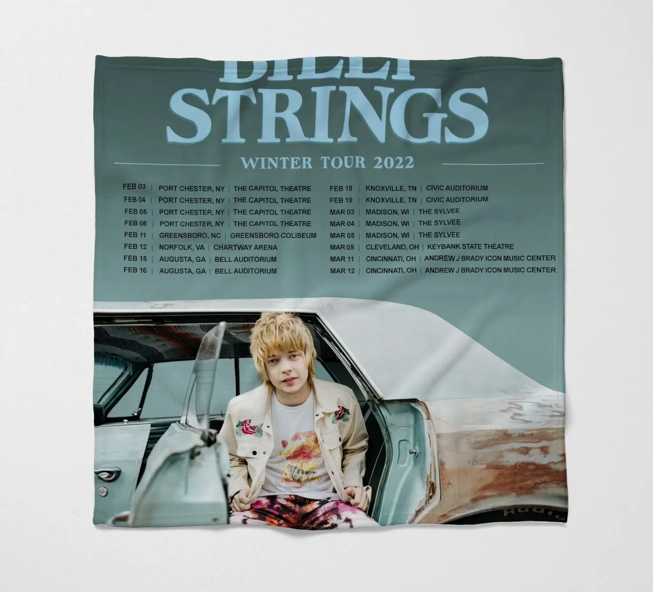 tour primaverile di billy strings coperta in pile da martina