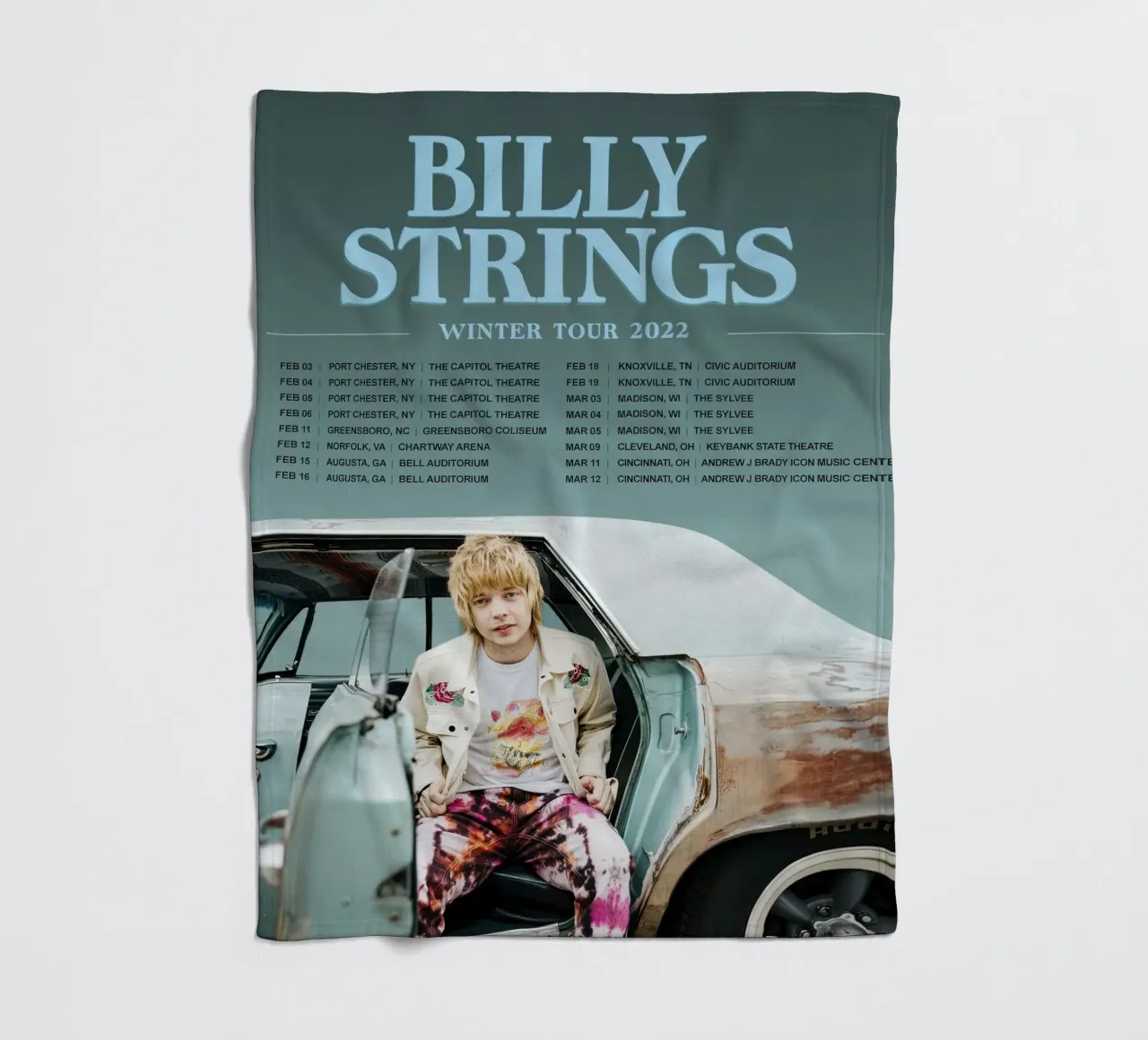 tour primaverile di billy strings coperta in pile da martina