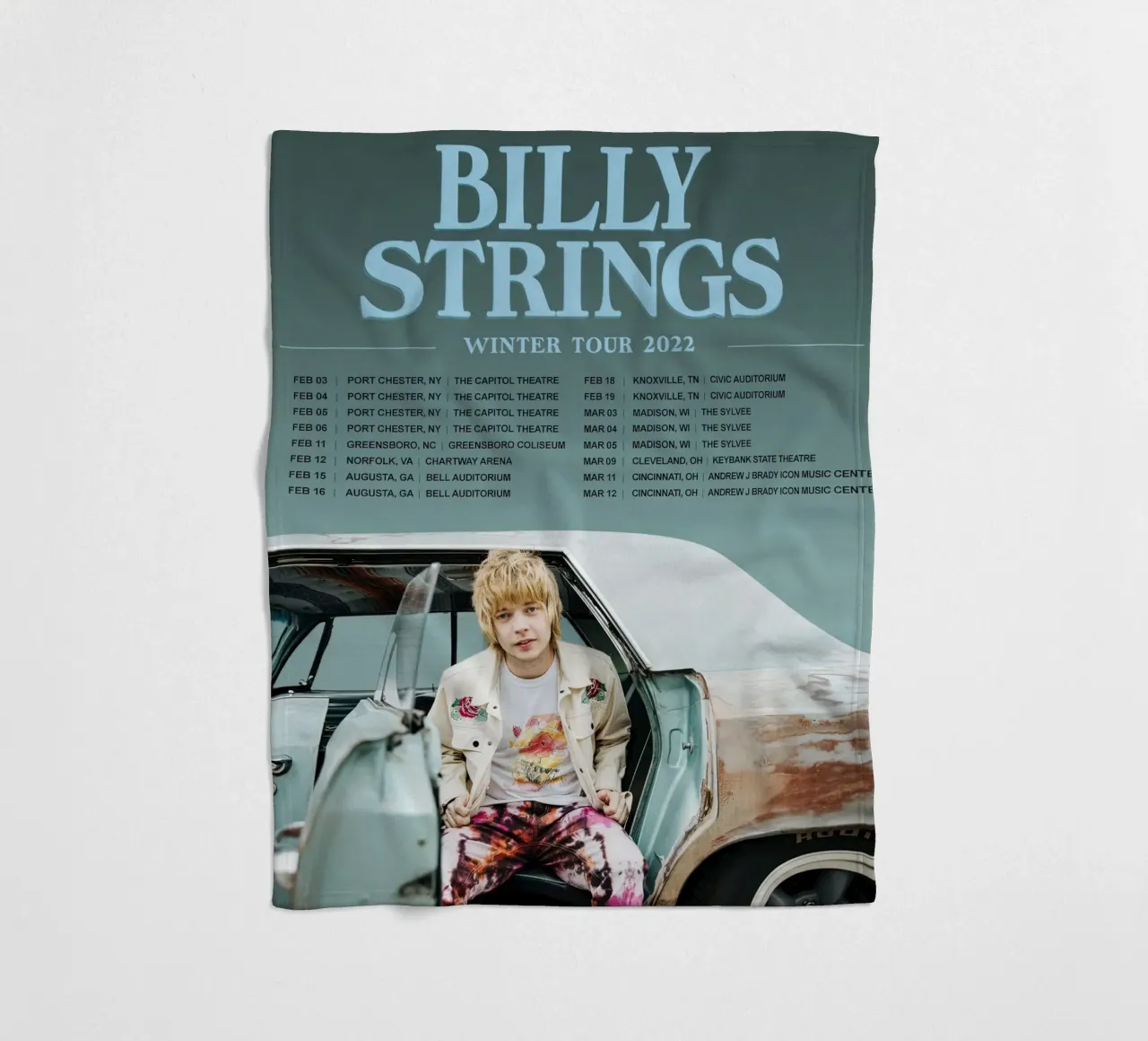 tour primaverile di billy strings coperta in pile da martina