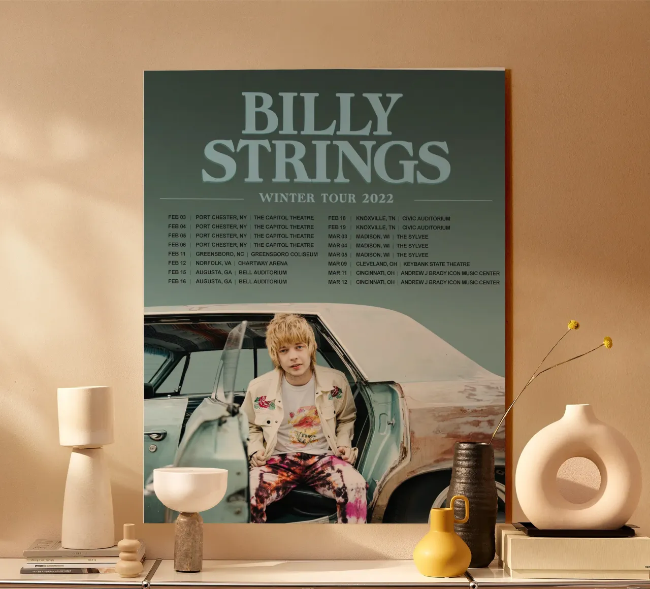 tour primaverile di billy strings plexiglass da martina