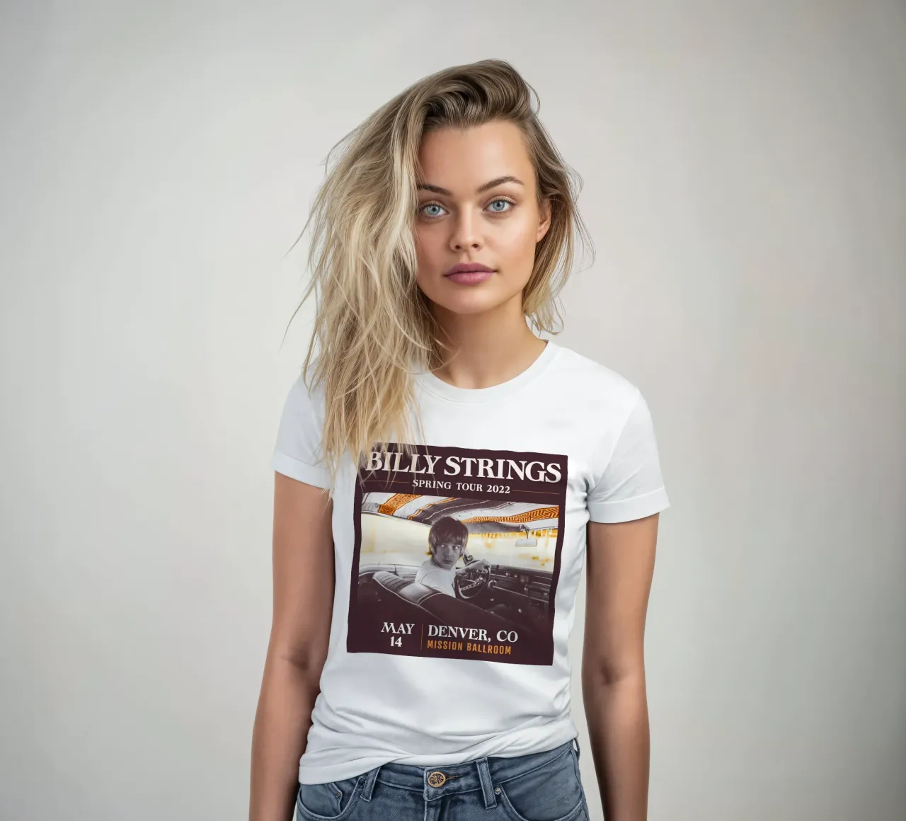 billy strings st augustine 2022 t-shirt da donna da martina