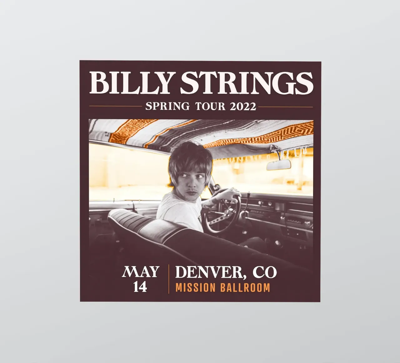 billy strings st augustine 2022 adesivo da martina