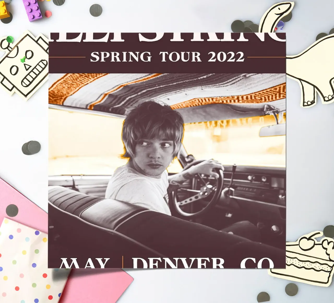 billy strings st augustine 2022 foglio adesivo da martina