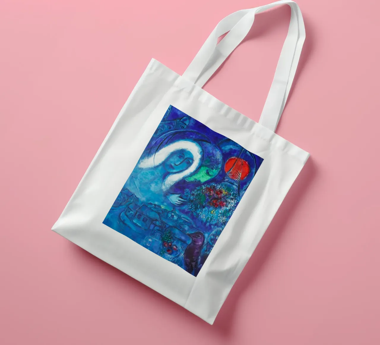 Champs de Mars (Field of Mars) by Marc Chagall tote bag by Classic Art Prints