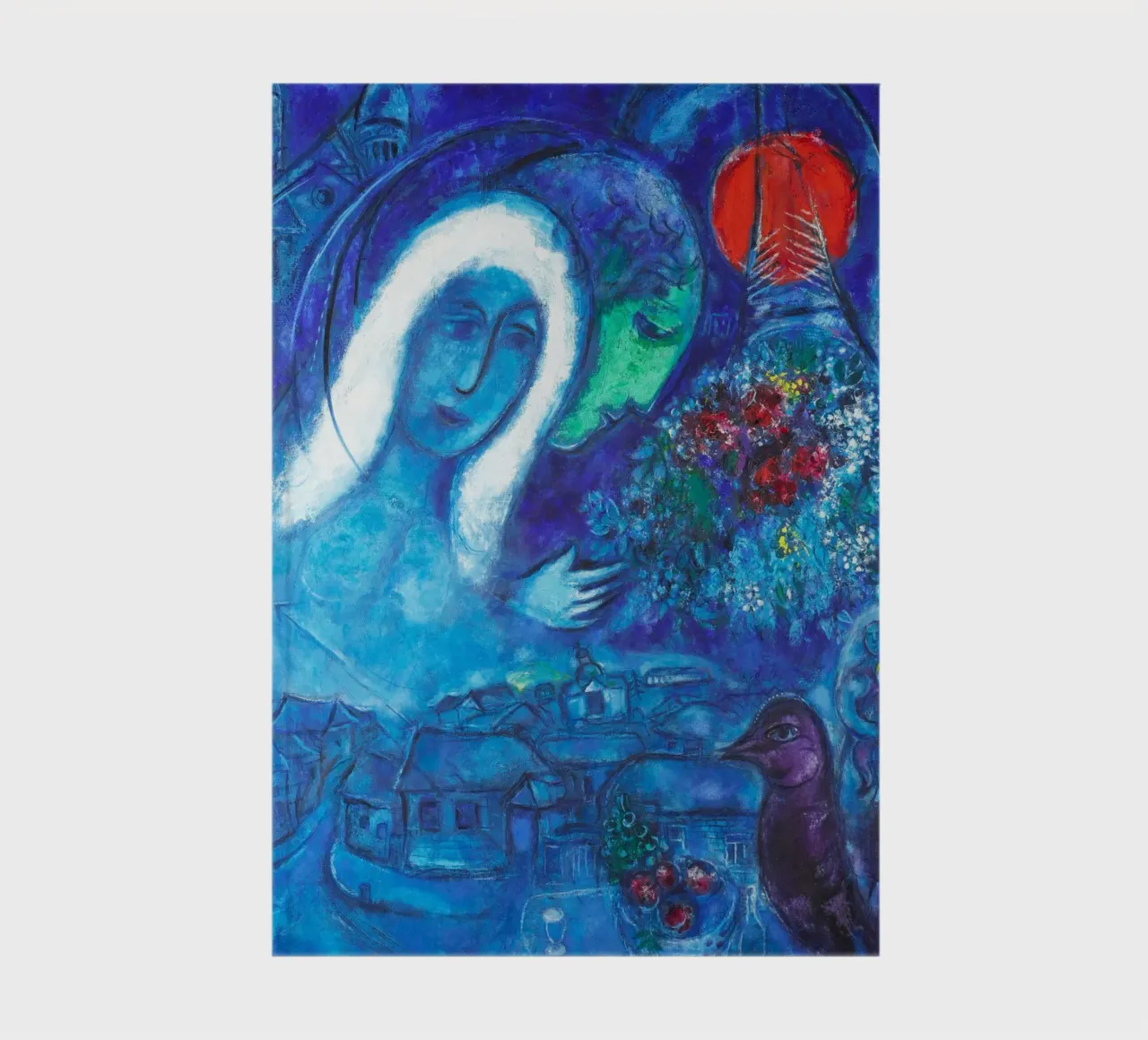 Champs de Mars (Field of Mars) by Marc Chagall notebook by Classic Art Prints