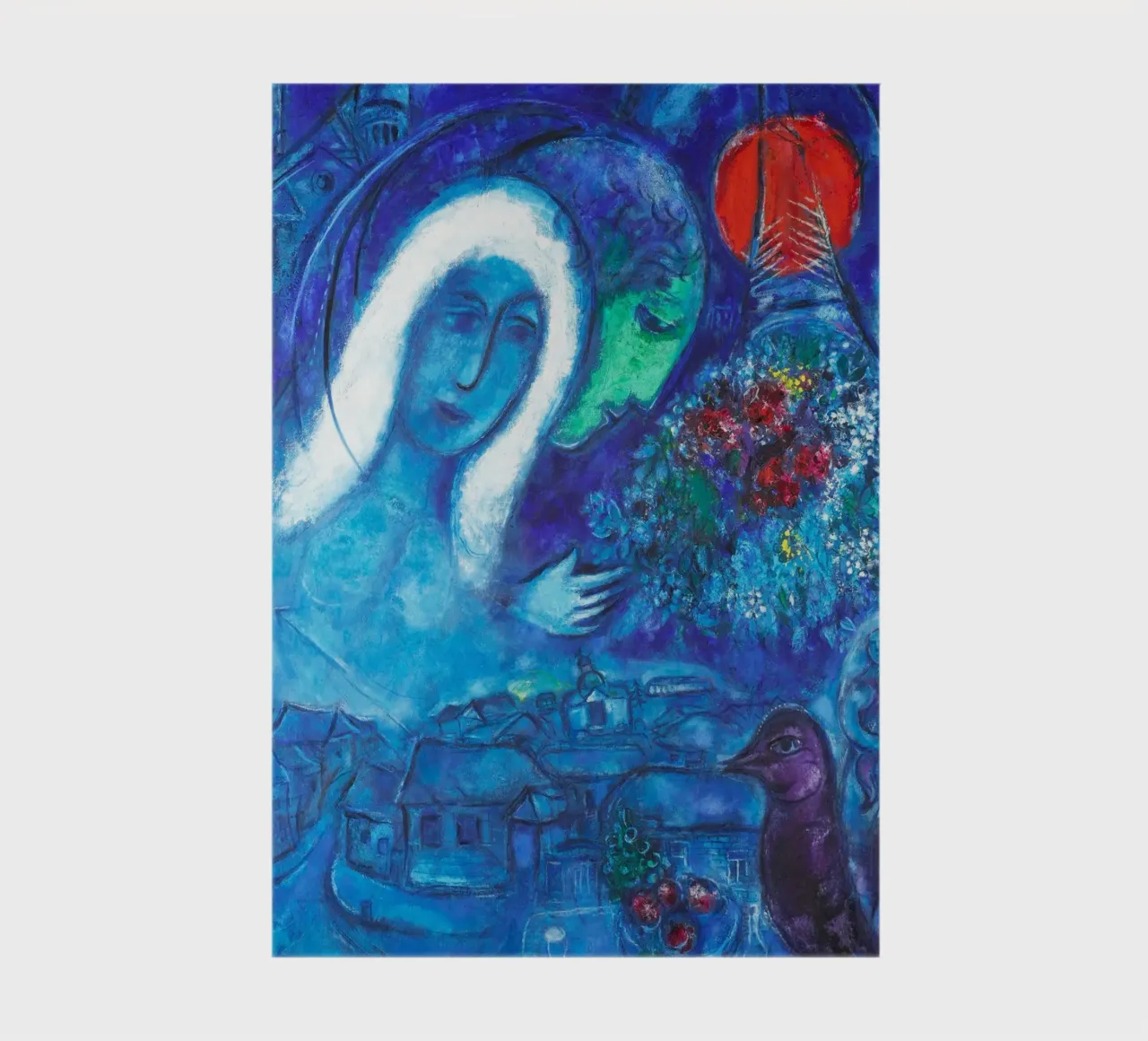 Champs de Mars (Field of Mars) by Marc Chagall notebook by Classic Art Prints