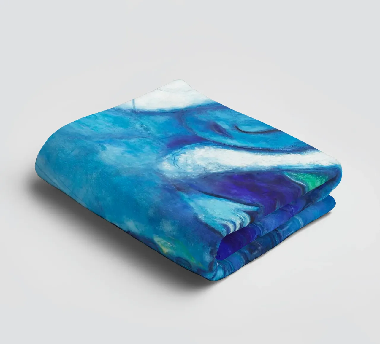 Champs de Mars (Field of Mars) by Marc Chagall towel by Classic Art Prints