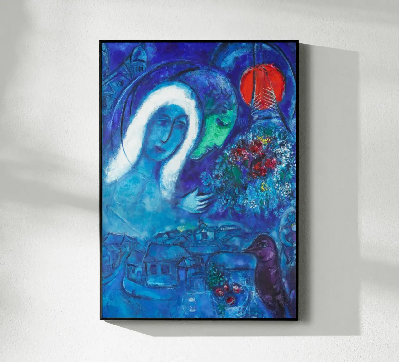 Champs de Mars (Campo di Marte) di Marc Chagall plexiglass da Classic Art Prints