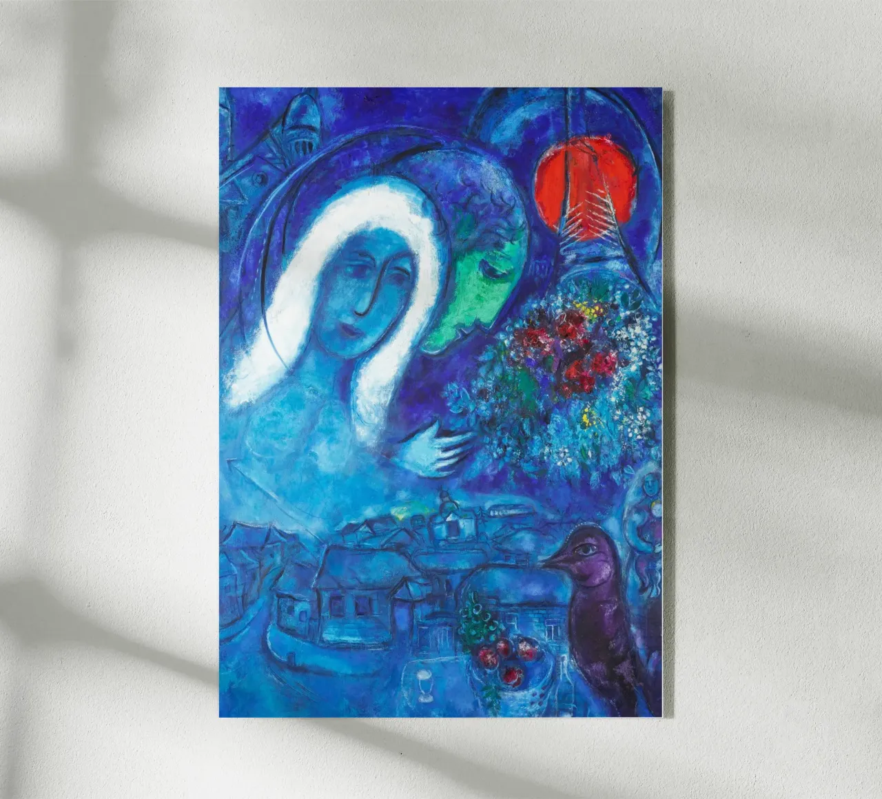 Champs de Mars (Campo di Marte) di Marc Chagall plexiglass da Classic Art Prints